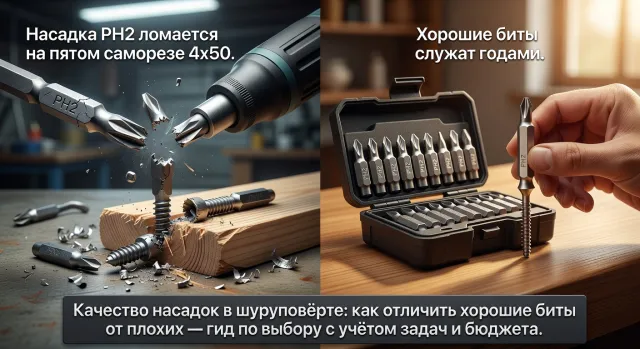 Качество насадок в шуруповёрте: как отличить хорошие биты от плохих — гид по выбору с учётом задач и бюджета